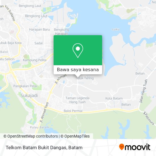 Peta Telkom Batam Bukit Dangas