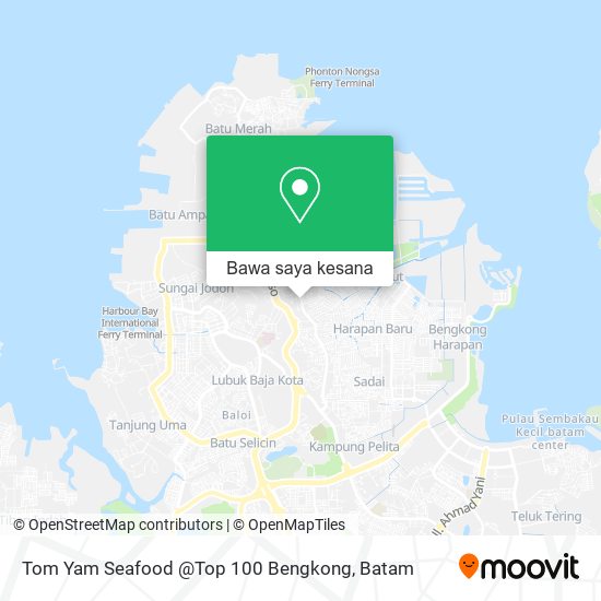 Peta Tom Yam Seafood @Top 100 Bengkong