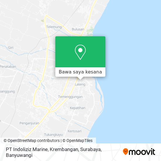 Peta PT Indoliziz Marine, Krembangan, Surabaya