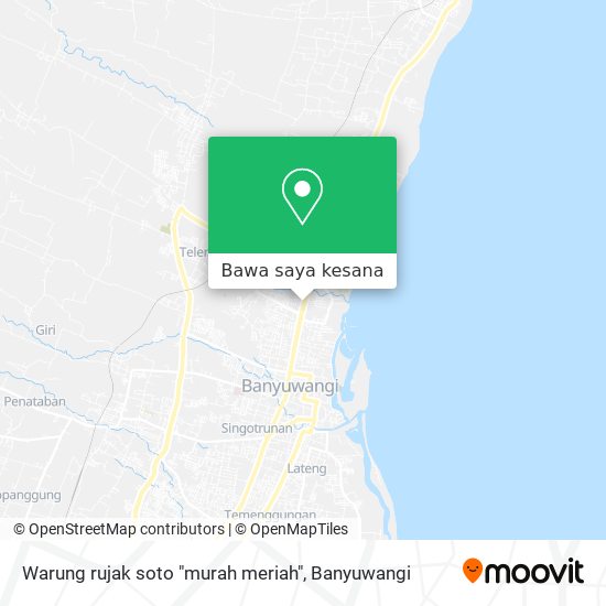 Peta Warung rujak soto "murah meriah"