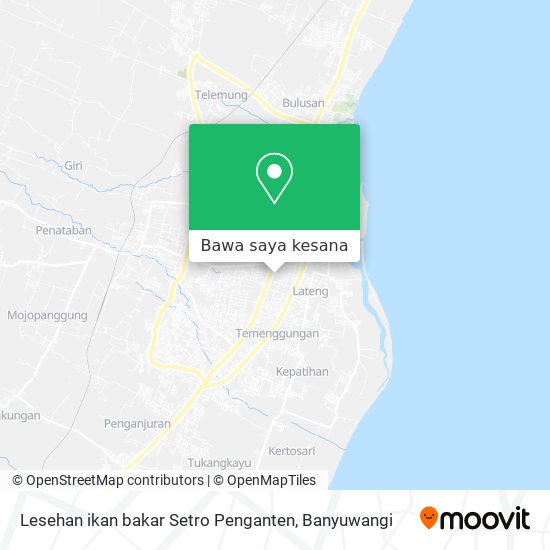 Peta Lesehan ikan bakar Setro Penganten