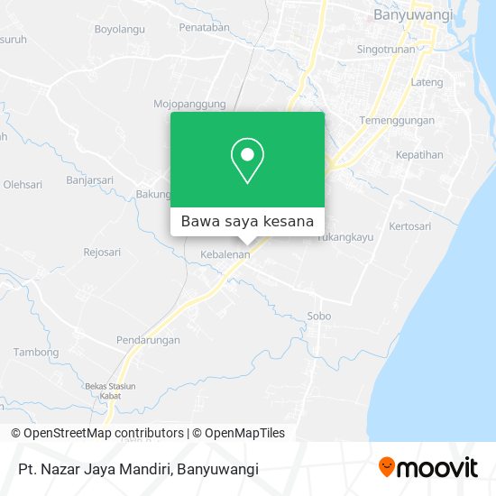 Peta Pt. Nazar Jaya Mandiri