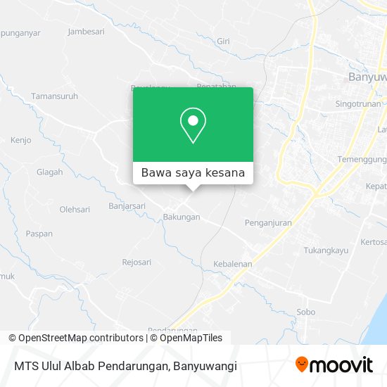 Peta MTS Ulul Albab Pendarungan