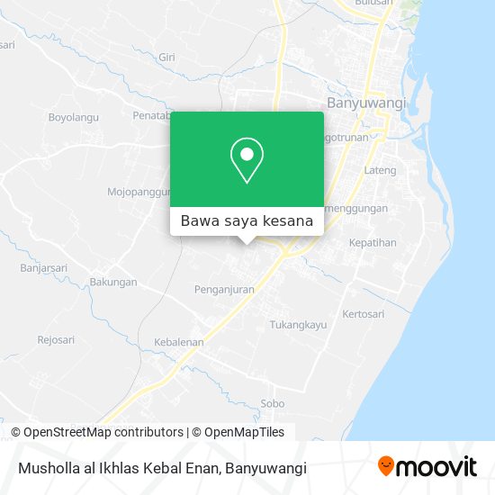 Peta Musholla al Ikhlas Kebal Enan