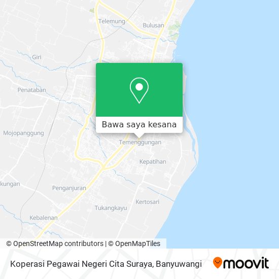 Peta Koperasi Pegawai Negeri Cita Suraya