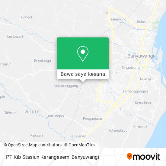 Peta PT Kib Stasiun Karangasem