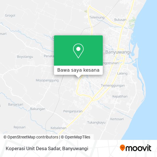 Peta Koperasi Unit Desa Sadar