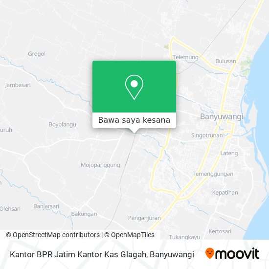 Peta Kantor BPR Jatim Kantor Kas Glagah