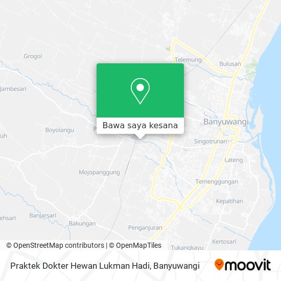 Peta Praktek Dokter Hewan Lukman Hadi