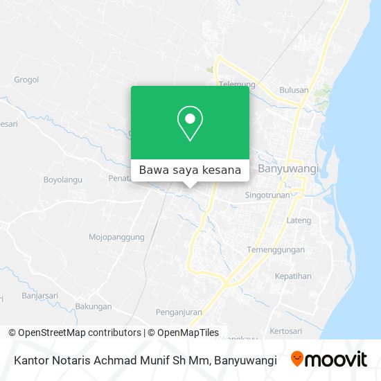 Peta Kantor Notaris Achmad Munif Sh Mm