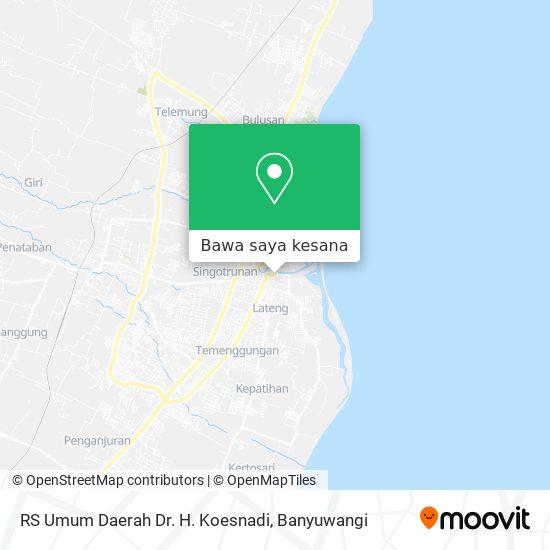 Peta RS Umum Daerah Dr. H. Koesnadi