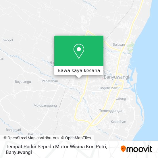 Peta Tempat Parkir Sepeda Motor Wisma Kos Putri