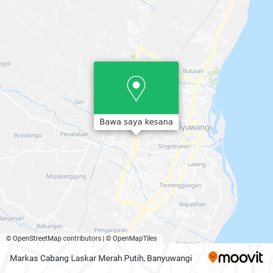 Peta Markas Cabang Laskar Merah Putih