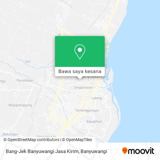 Peta Bang-Jek Banyuwangi Jasa Kirim