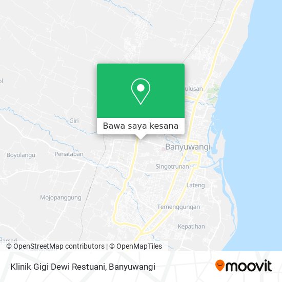 Peta Klinik Gigi Dewi Restuani