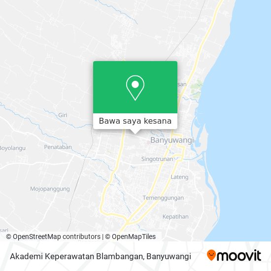 Peta Akademi Keperawatan Blambangan