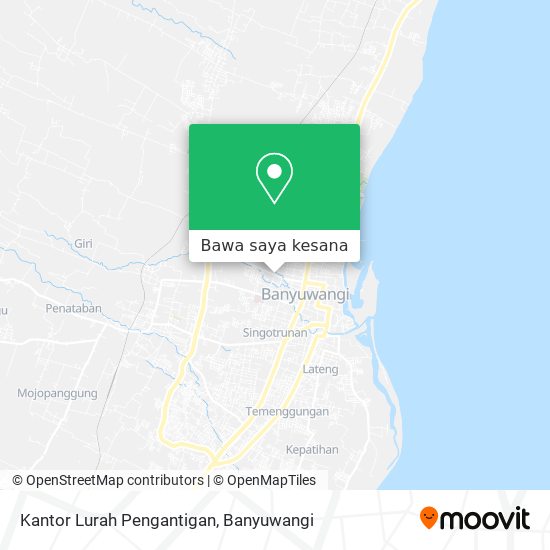 Peta Kantor Lurah Pengantigan