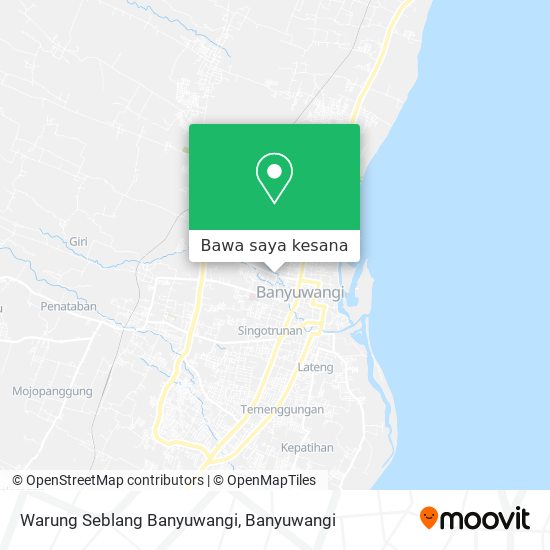 Peta Warung Seblang Banyuwangi