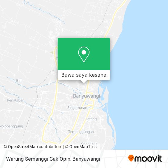 Peta Warung Semanggi Cak Opin
