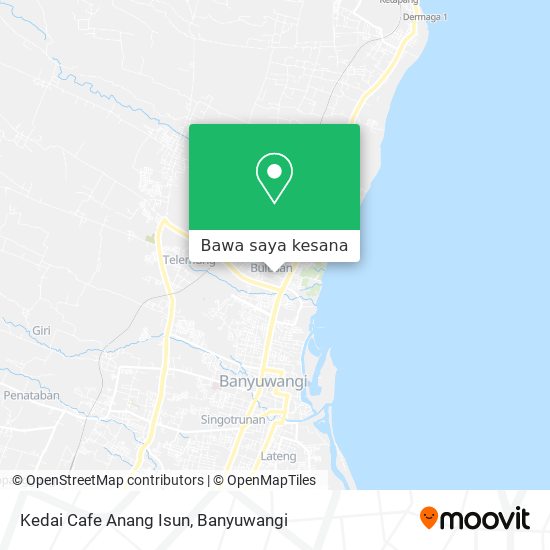 Peta Kedai Cafe Anang Isun