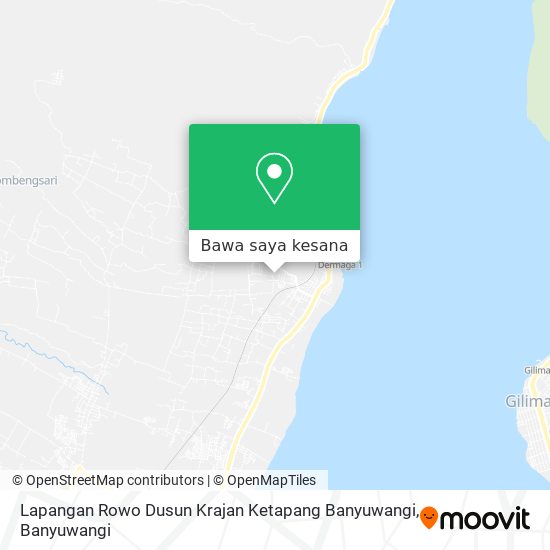 Peta Lapangan Rowo Dusun Krajan Ketapang Banyuwangi