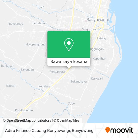 Peta Adira Finance Cabang Banyuwangi