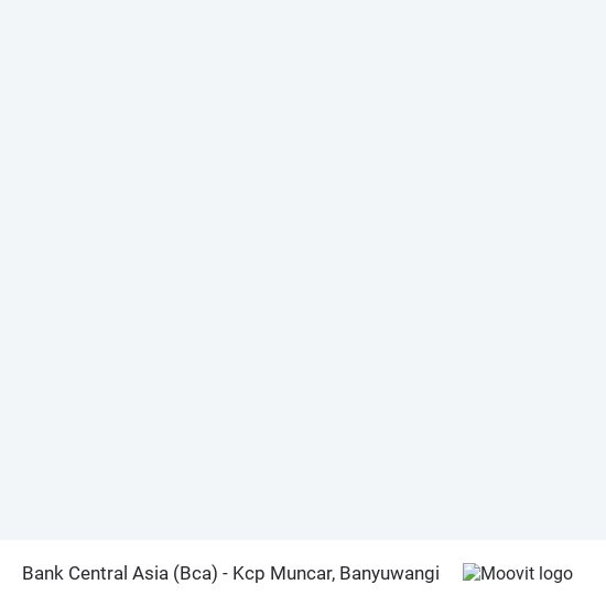 Peta Bank Central Asia (Bca) - Kcp Muncar