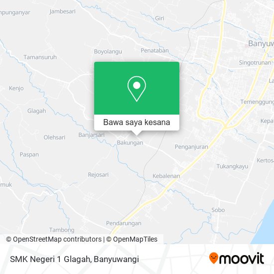 Peta SMK Negeri 1 Glagah