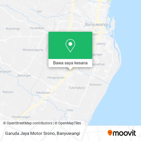 Peta Garuda Jaya Motor Srono