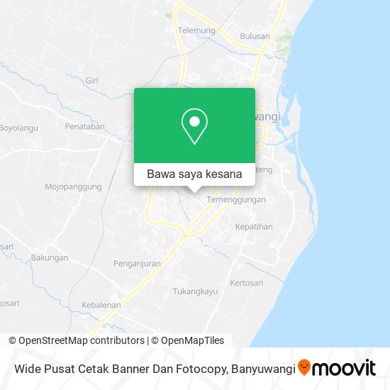 Peta Wide Pusat Cetak Banner Dan Fotocopy