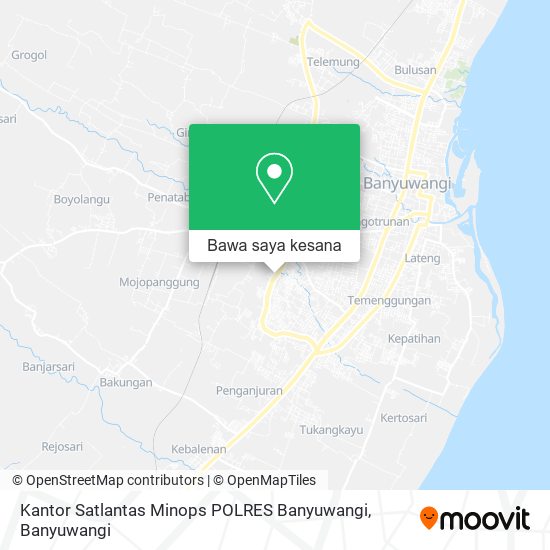 Peta Kantor Satlantas Minops POLRES Banyuwangi