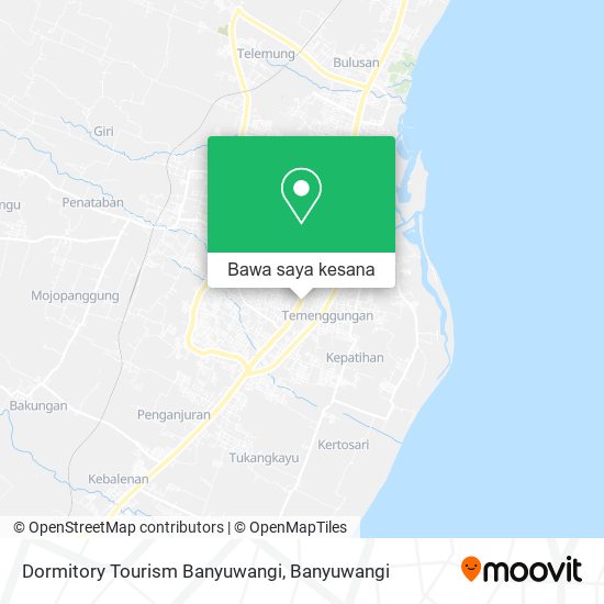 Peta Dormitory Tourism Banyuwangi