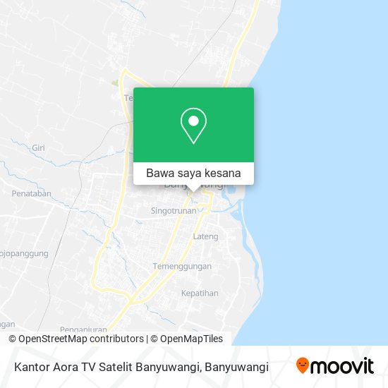Peta Kantor Aora TV Satelit Banyuwangi