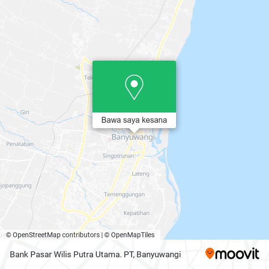 Peta Bank Pasar Wilis Putra Utama. PT