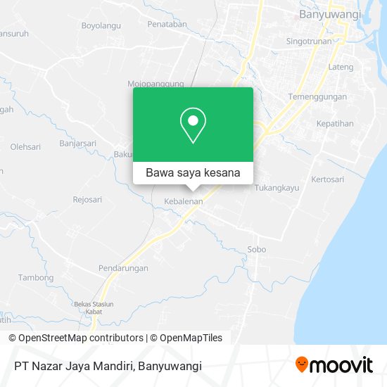 Peta PT Nazar Jaya Mandiri