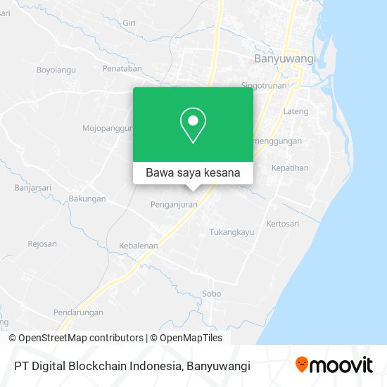 Peta PT Digital Blockchain Indonesia