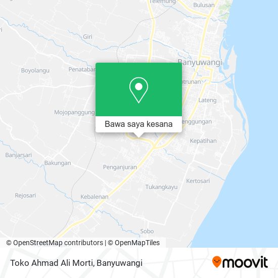 Peta Toko Ahmad Ali Morti