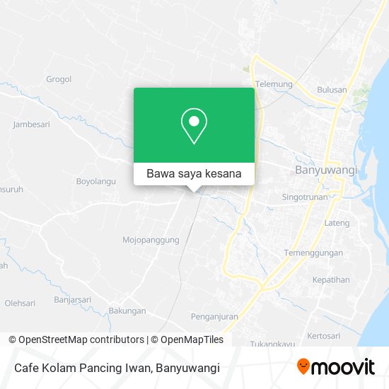Peta Cafe Kolam Pancing Iwan