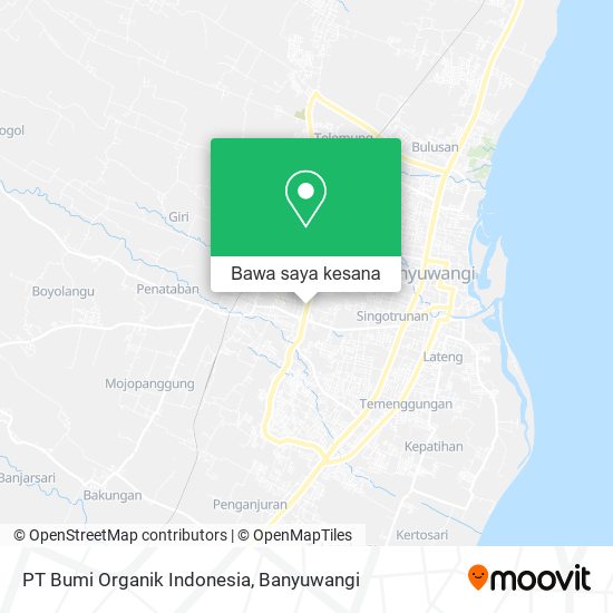 Peta PT Bumi Organik Indonesia