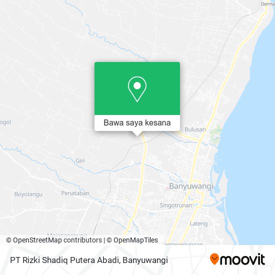 Peta PT Rizki Shadiq Putera Abadi