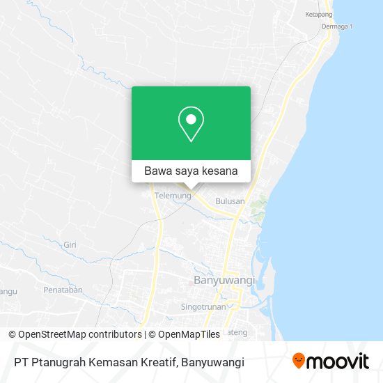 Peta PT Ptanugrah Kemasan Kreatif