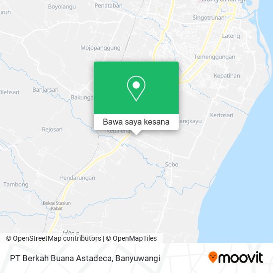 Peta PT Berkah Buana Astadeca