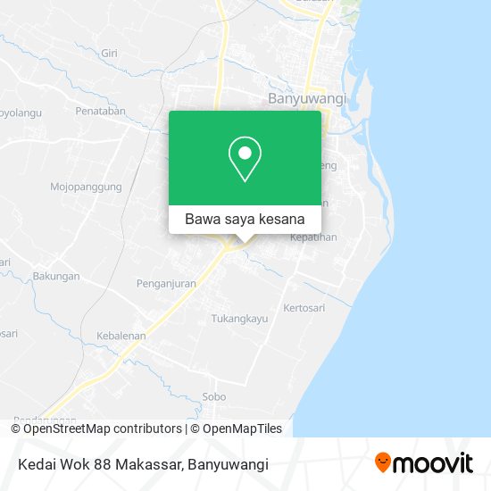 Peta Kedai Wok 88 Makassar