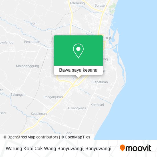 Peta Warung Kopi Cak Wang Banyuwangi