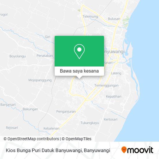 Peta Kios Bunga Puri Datuk Banyuwangi