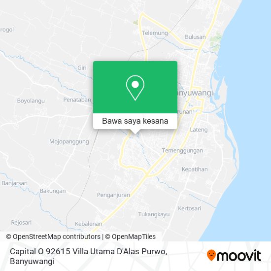 Peta Capital O 92615 Villa Utama D'Alas Purwo