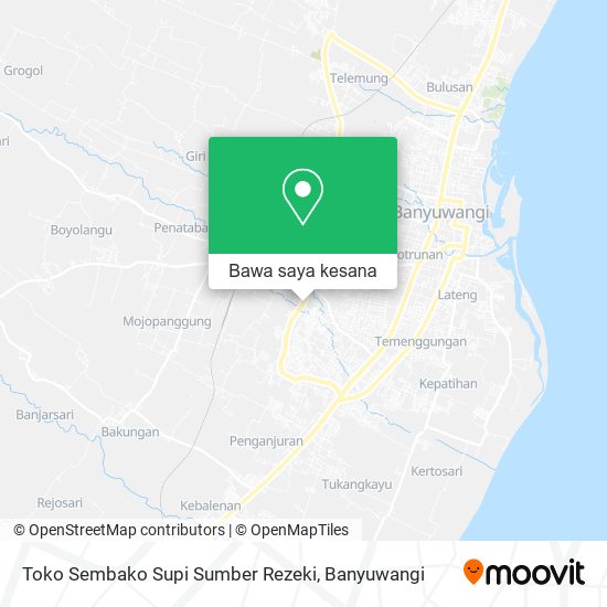 Peta Toko Sembako Supi Sumber Rezeki