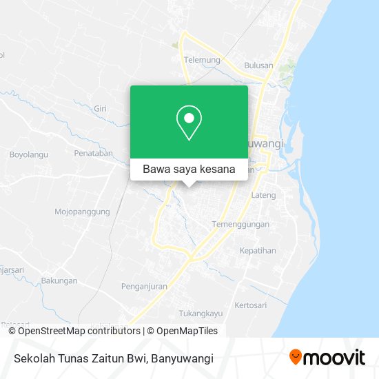 Peta Sekolah Tunas Zaitun Bwi