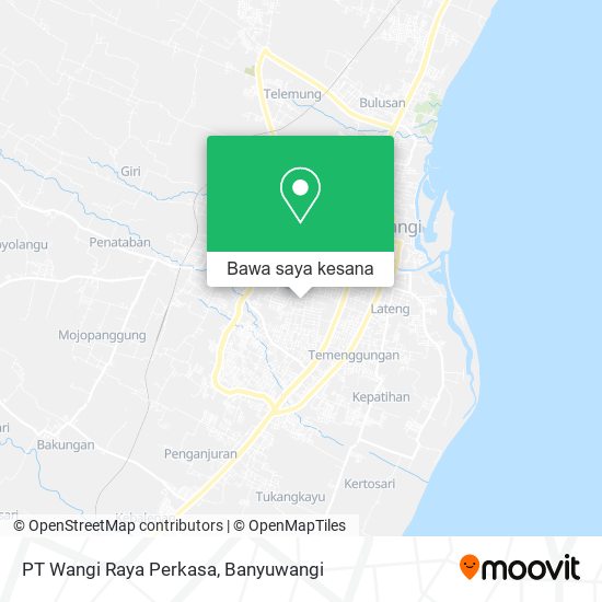 Peta PT Wangi Raya Perkasa