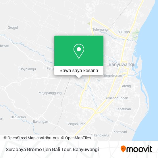 Peta Surabaya Bromo Ijen Bali Tour